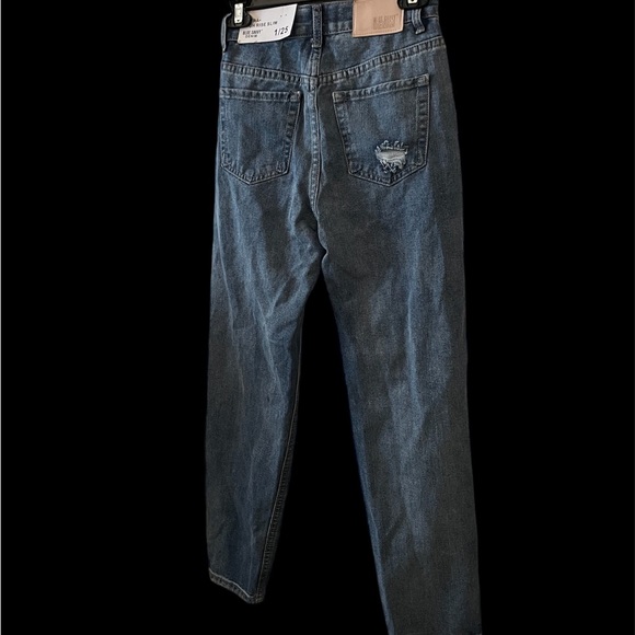 blue savvy high wasted ripped jeans - Picture 2 of 6